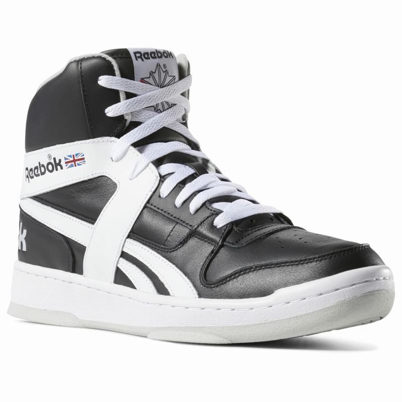 Ghete Baschet Reebok Bb 5600 Archive Barbati Negrii/Albi Romania DS6255ZL